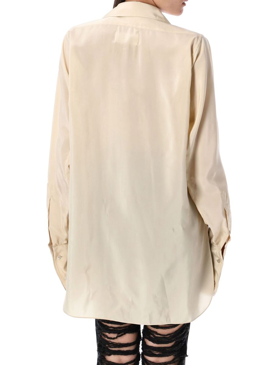 Maison Margiela Skjorta med sänkt fåll
