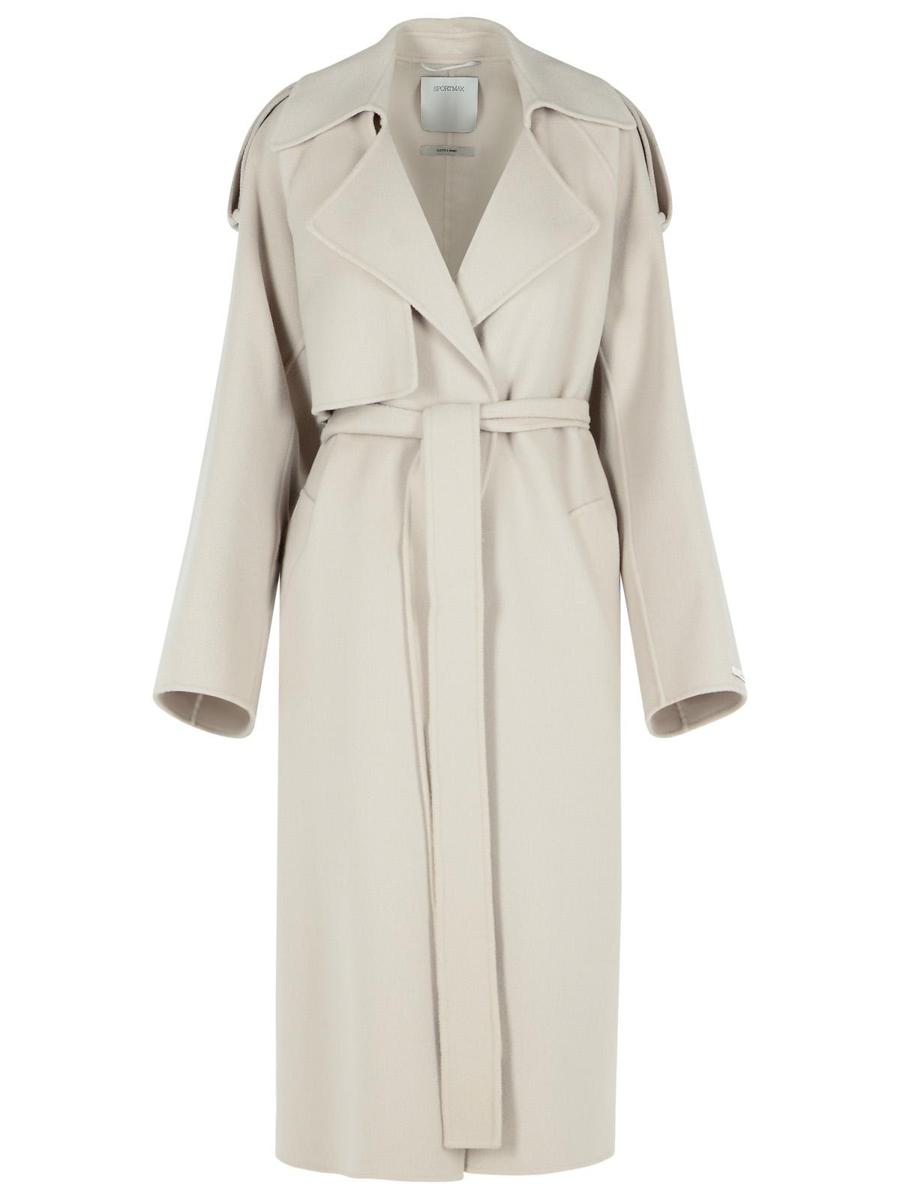 Sportmax 'Fiore' Beige Ullkappa