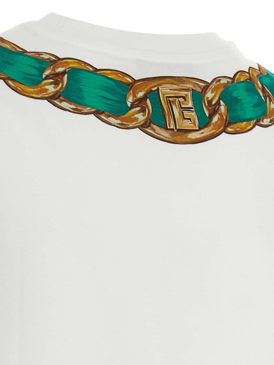 Balmain 'Balmain Foulard' Tryckt T-shirt