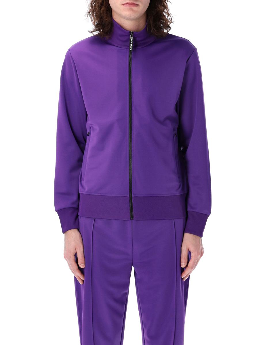 Palm Angels Träningsjacka med böjd logotyp