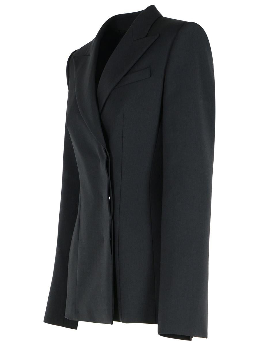 Sportmax 'Cocco' svart kavaj i ny ull