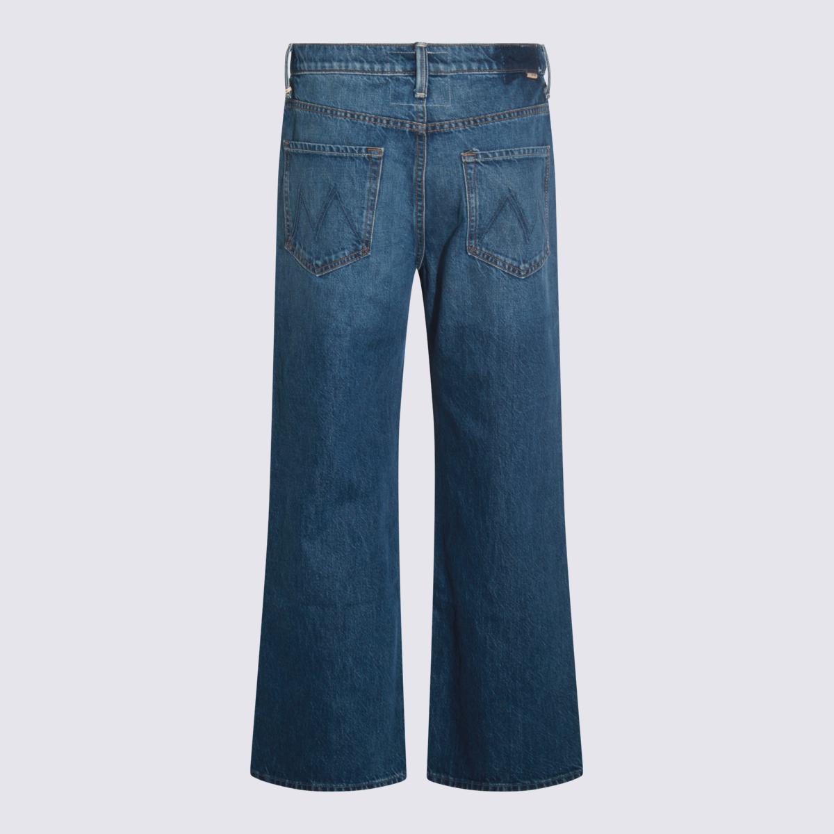 Blå bomullsdenimjeans