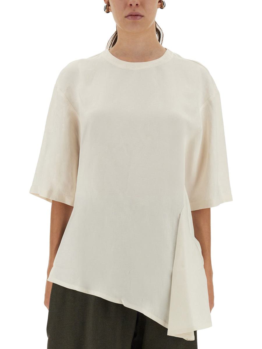 Studio Nicholson Asymmetrisk "Vichy" T-shirt