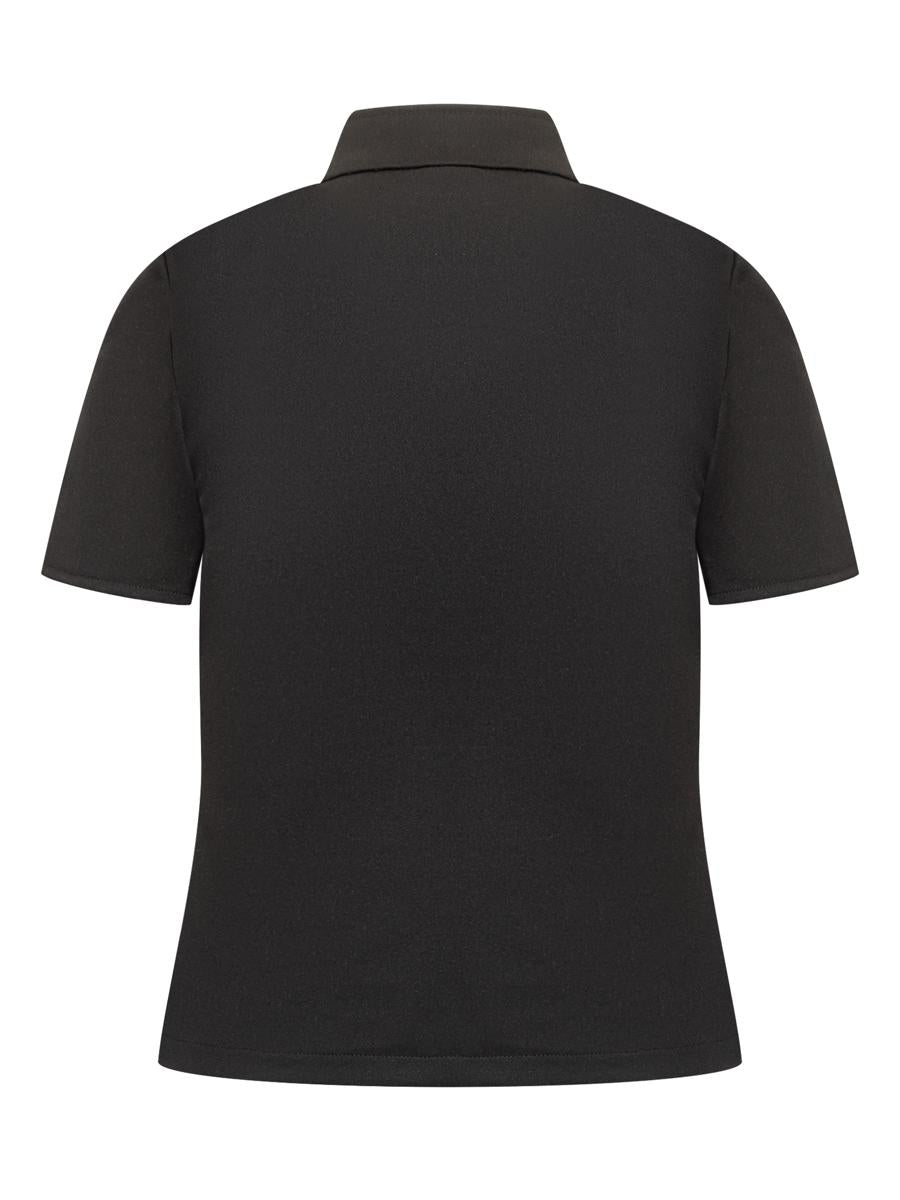 Courrèges Svart Courrèges T-shirt med dragkedja