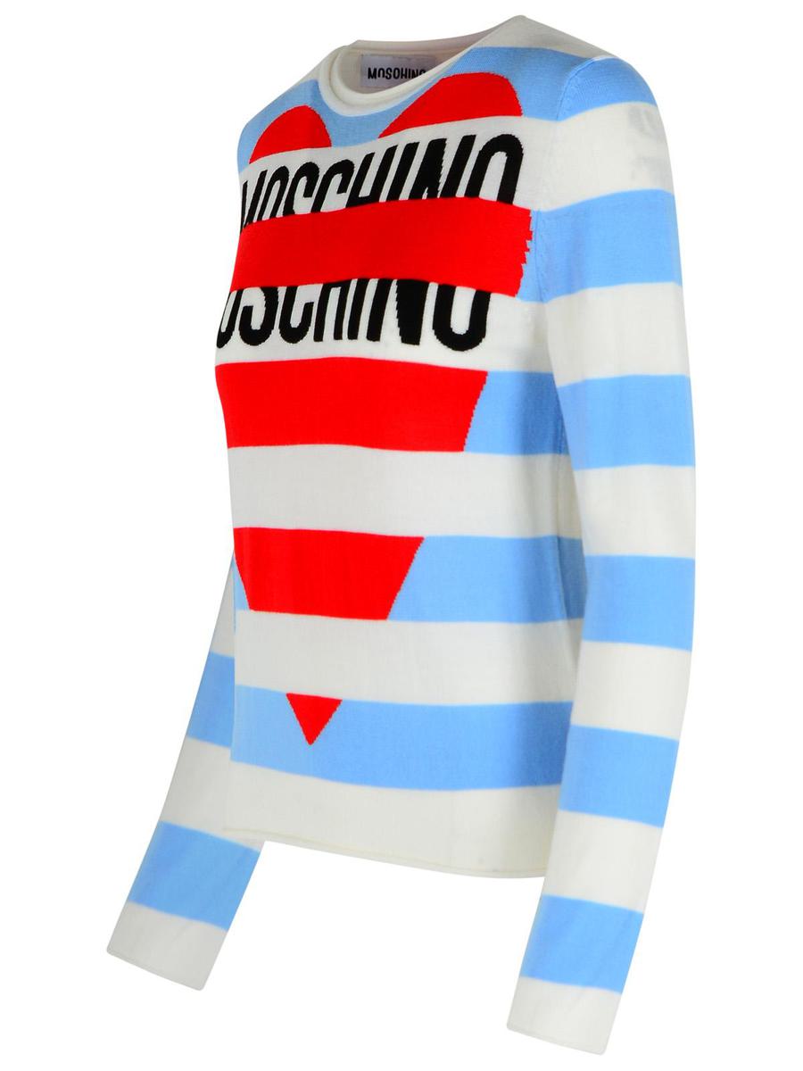 Moschino Jeans Flerfärgad Virgin Wool-tröja