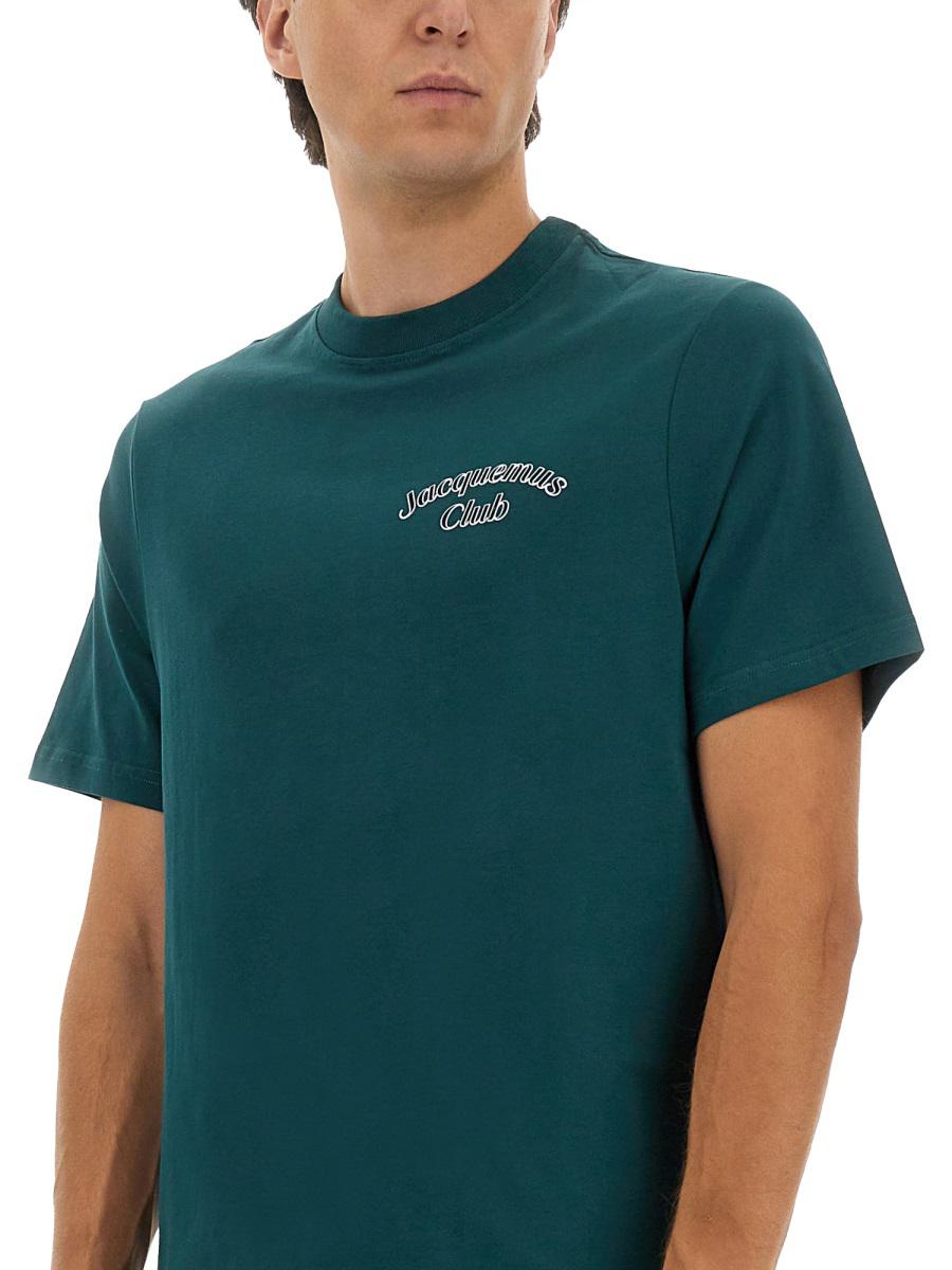 T-shirt med tryck "Jacquemus Club"