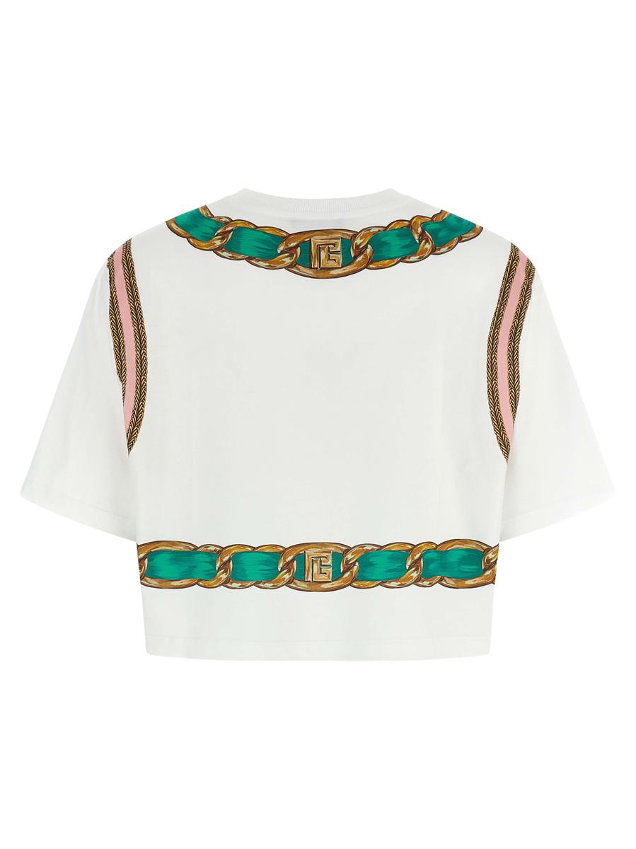 Balmain 'Balmain Foulard' Tryckt T-shirt