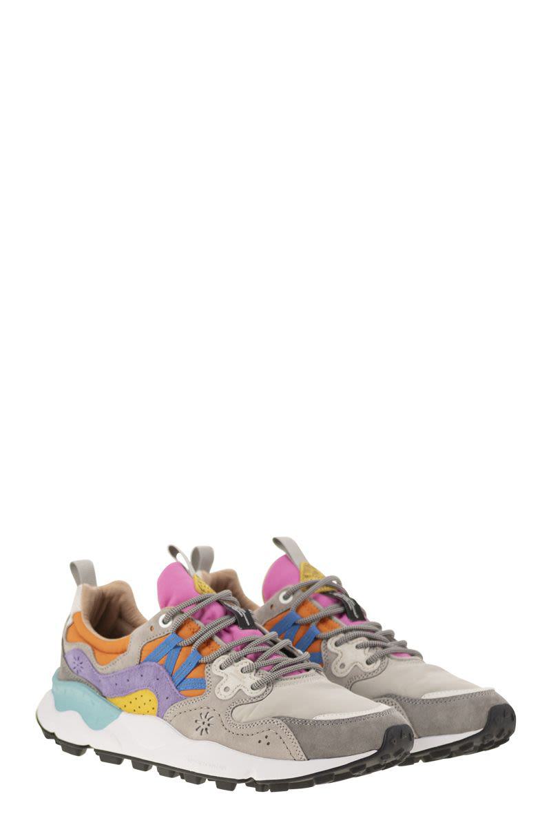 Flower Mountain Yamano 3 - Sneakers i mocka och tekniskt tyg