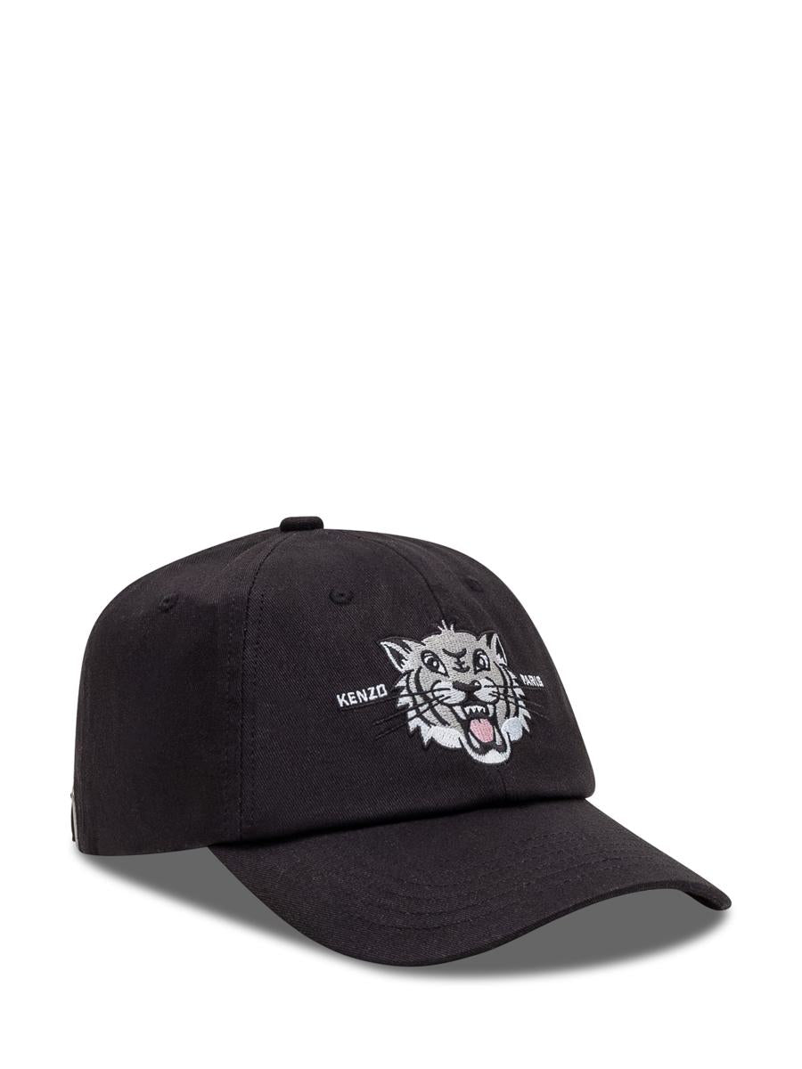 Kenzo Kenzo Svart Keps Med Tigermotiv
