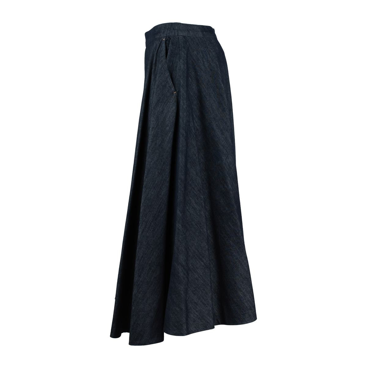 Max Mara Denim Utsvängd Kjol
