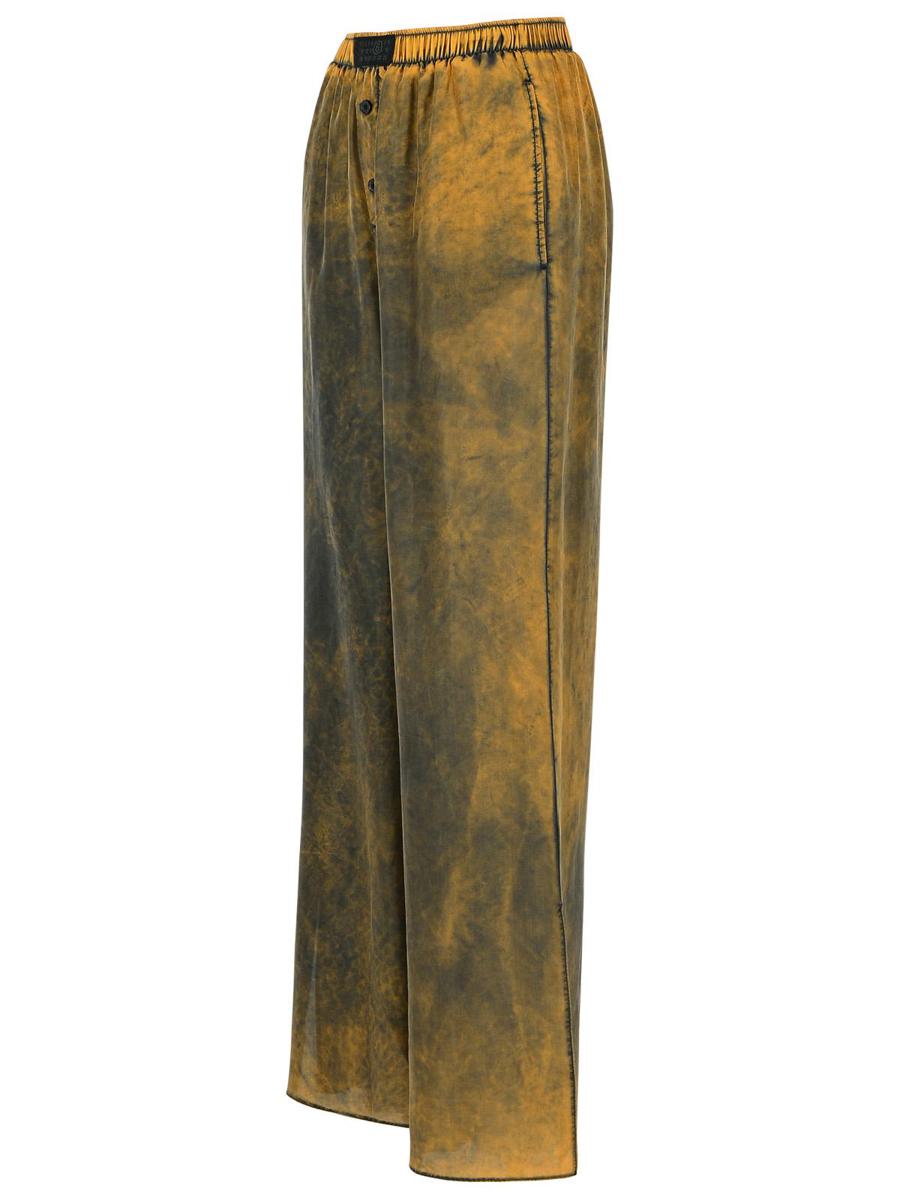 MM6 Maison Margiela 'Tie Dye' Bruna Sidenbyxor