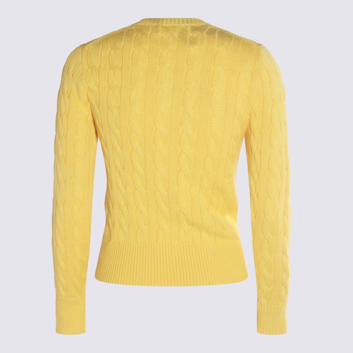 Polo Ralph Lauren Gula Bomullsstickade Tröjor