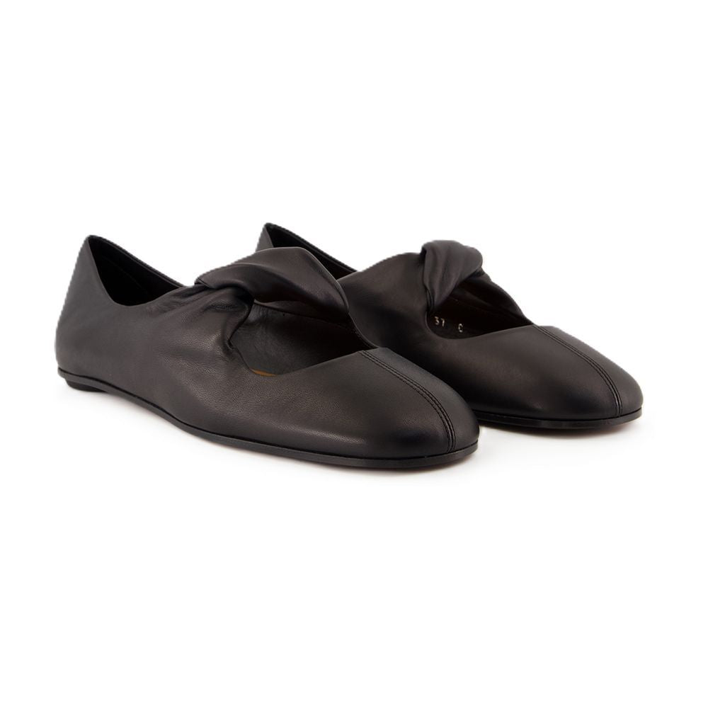 Alexander McQueen Ballerinaskor med vriden detalj