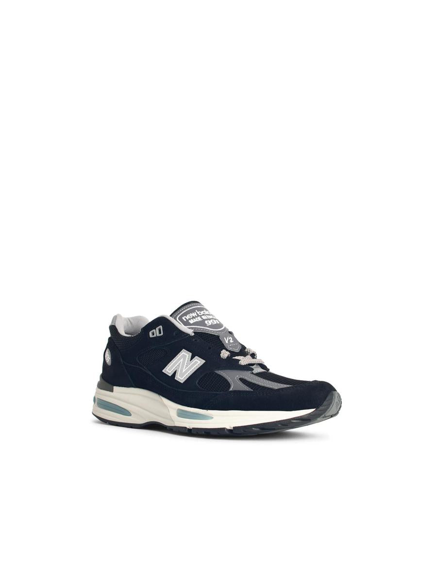 New Balance '991V2' Svarta Sneakers i Tygblandning