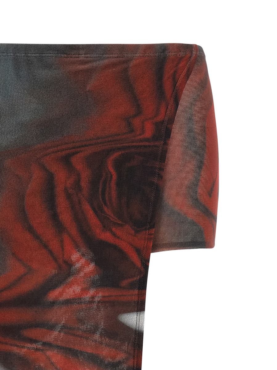 Jean Paul Gaultier 'De röda suddiga rosorna' Skort