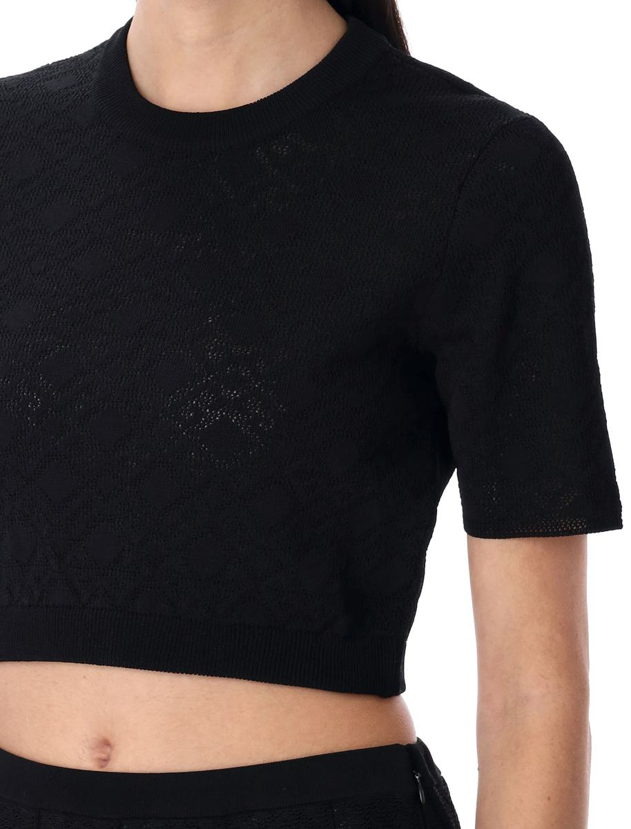 Givenchy – Beskuren tröja i monogram 72 jacquard