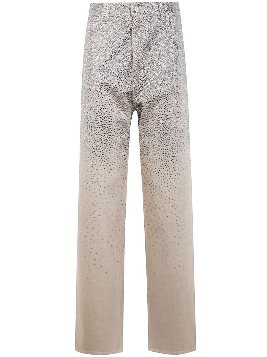 Golden Goose "Journey W`S" Byxor Kim Cotton Denim Full Sky Wash Med Crystal Degrade` Kläder