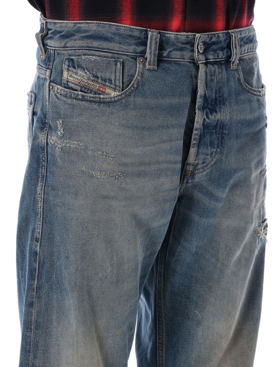 Diesel 1980 D-Eeper Destroyed Jeans Blå