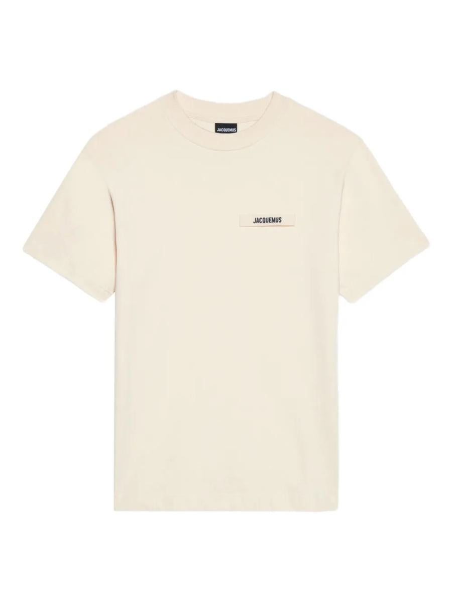 Jacquemus t-shirt med logotypapplikation