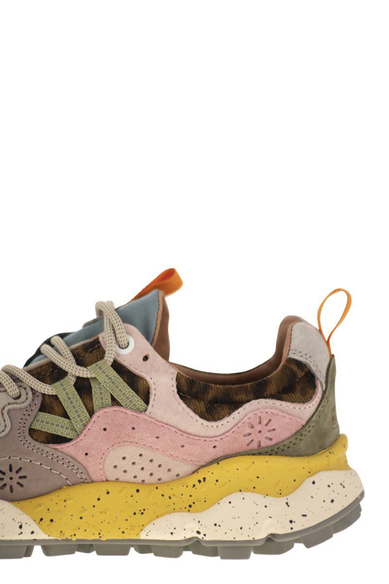 Flower Mountain Yamano 3 - Sneakers i mocka och tekniskt tyg