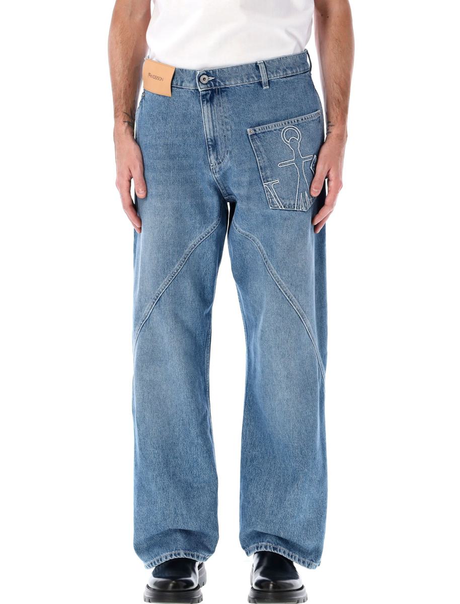 JW Anderson Bomull Twisted Workwear Denimbyxor