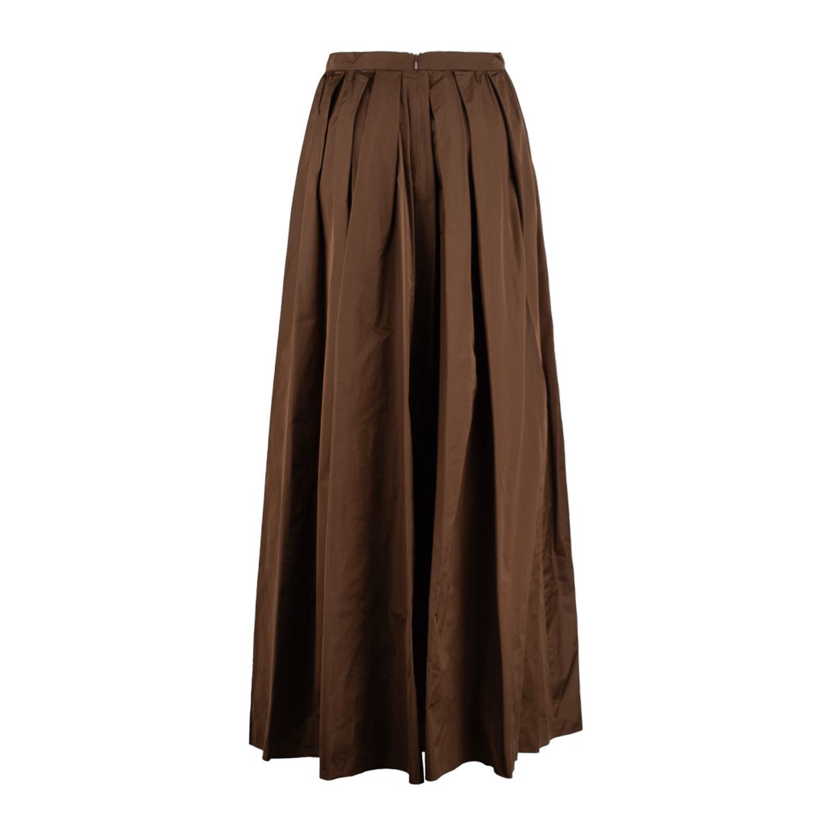 Max Mara Lång Kjol i Sidentaft