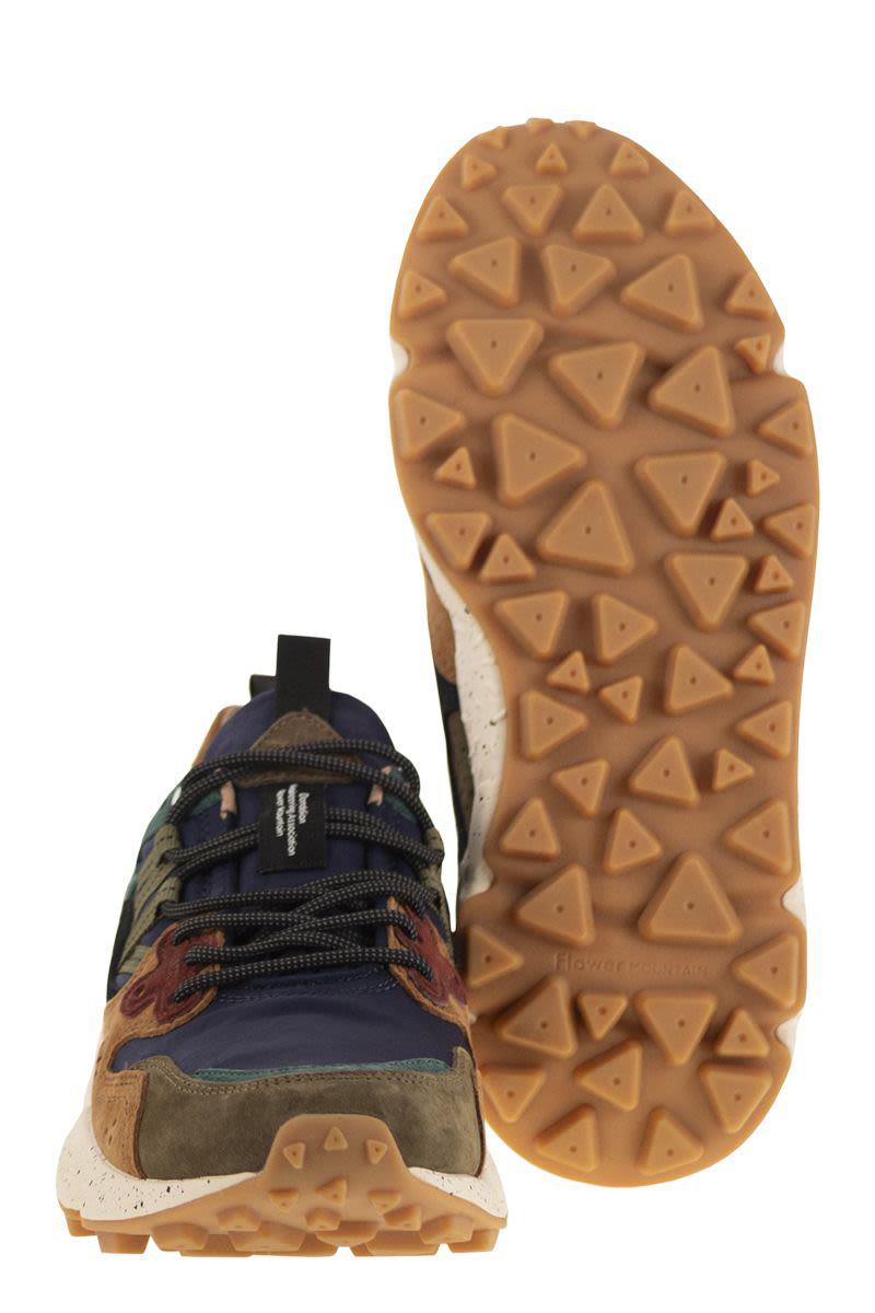 Flower Mountain Yamano 3 - Sneakers i mocka och tekniskt tyg