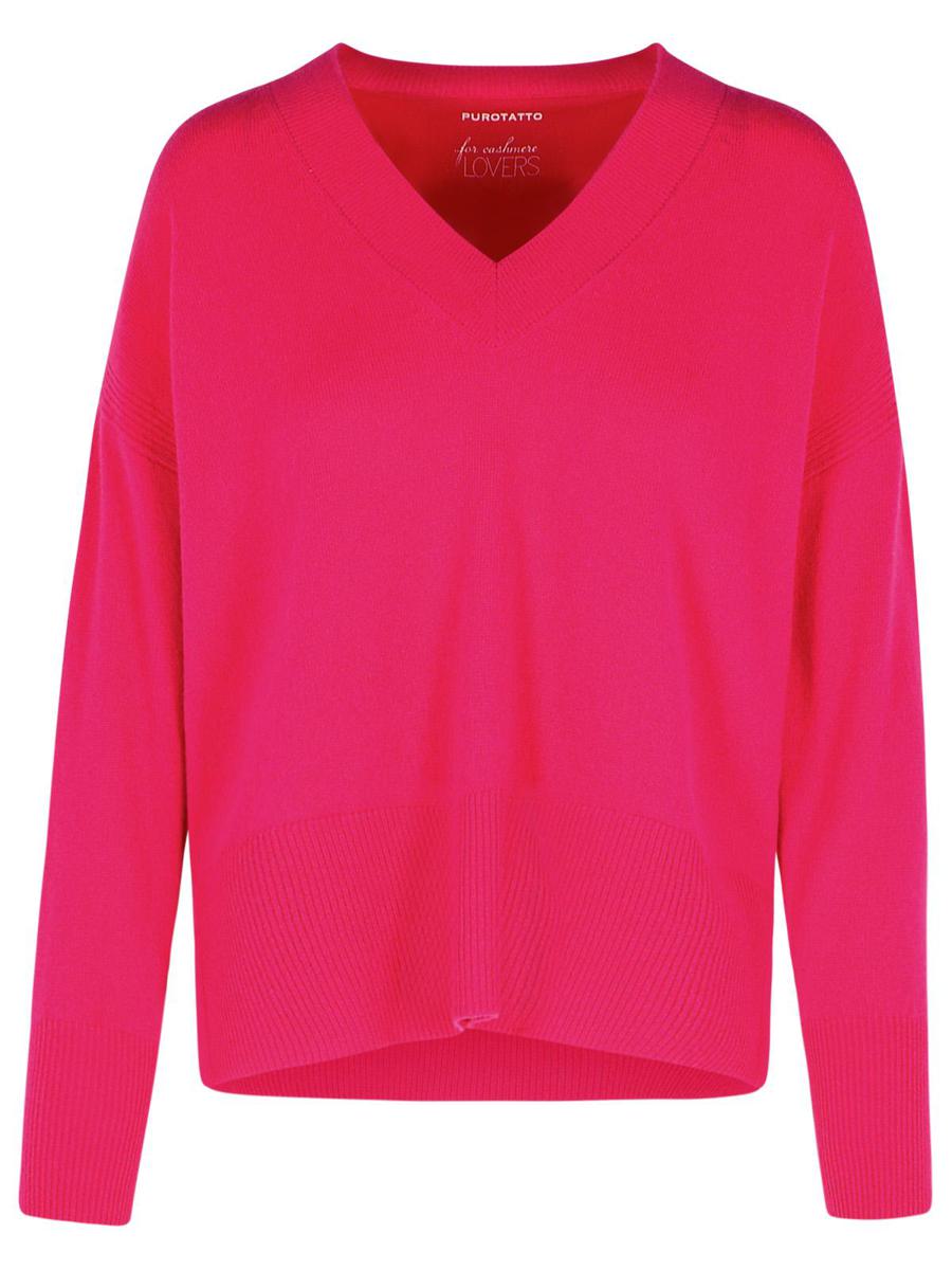 Purotatto Fuchsia Cashmere tröja