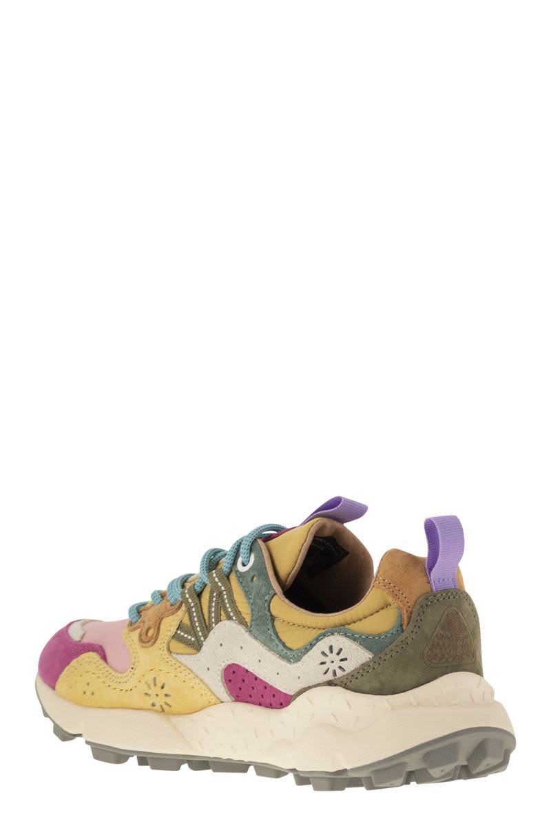 Flower Mountain Yamano 3 - Sneakers i mocka och tekniskt tyg