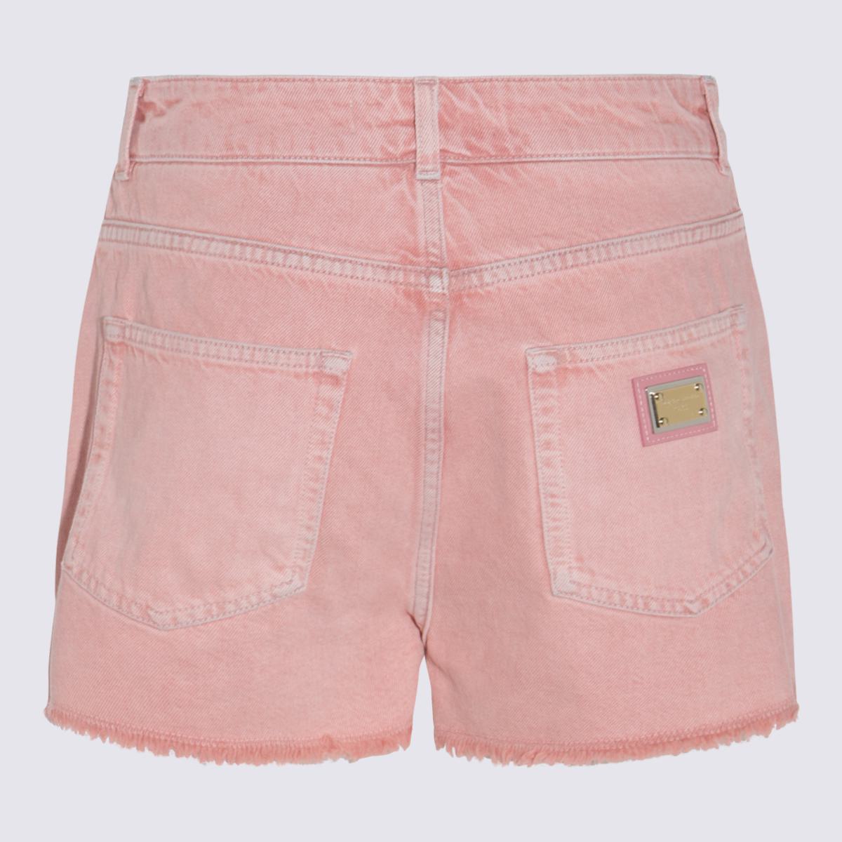 Dolce & Gabbana Rosa Bomullsshorts