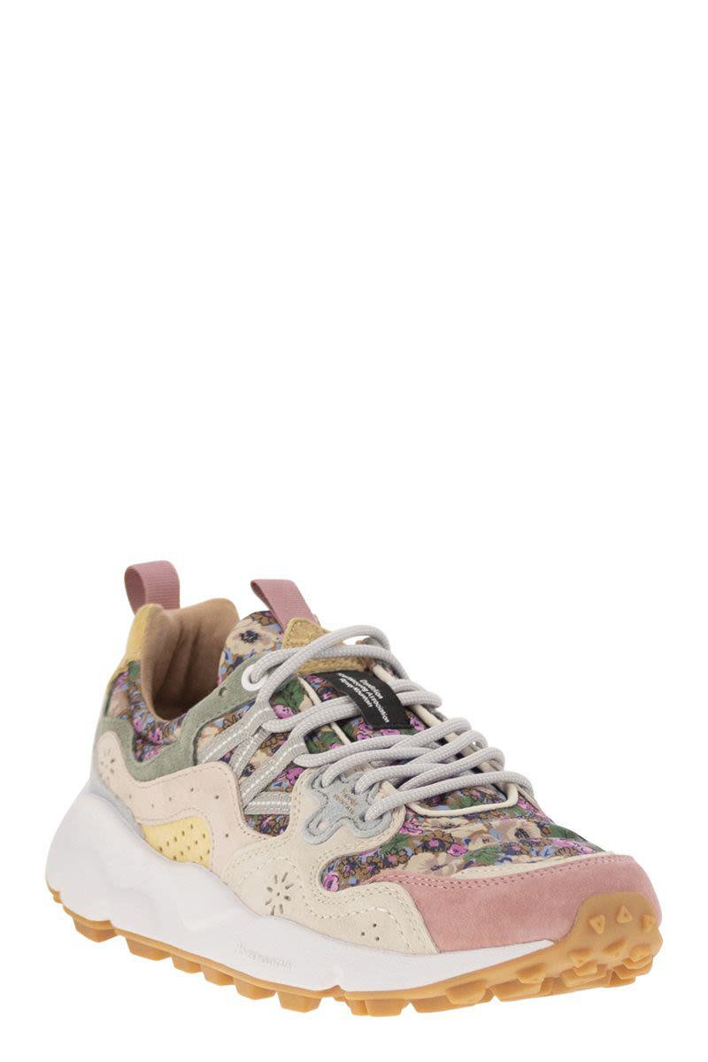Flower Mountain Yamano 3 - Sneakers i mocka och tekniskt tyg