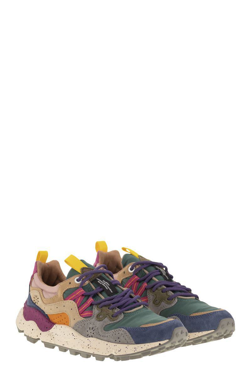Flower Mountain Yamano 3 - Sneakers i mocka och tekniskt tyg
