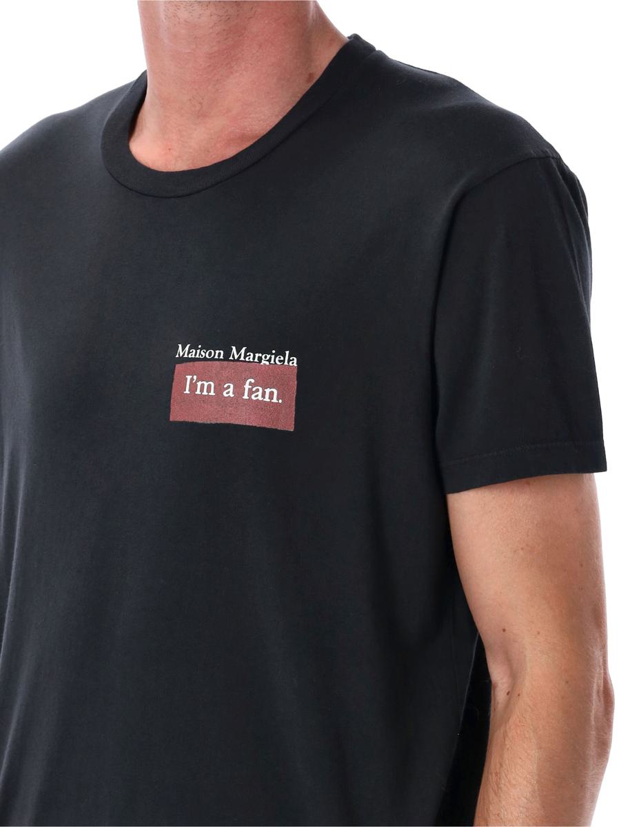 Maison Margiela Överfärgad Bomull I'M A Fan T-shirt