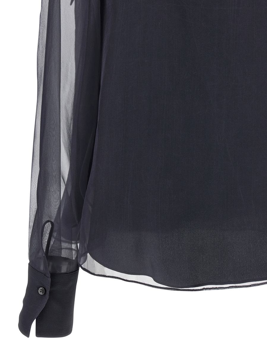 Brunello Cucinelli Crispy Silk Blus