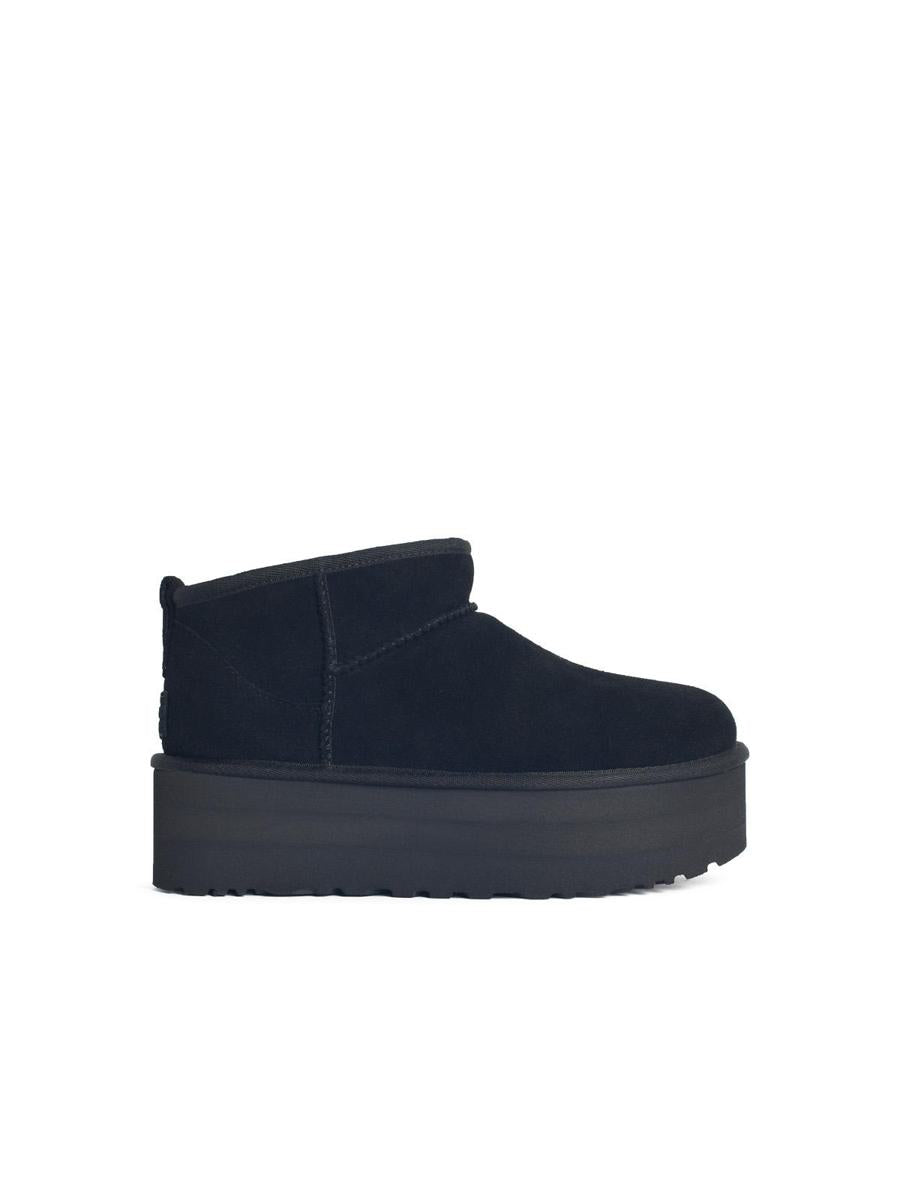 UGG 'Classic Ultra Mini Platform' Svarta Mockastövlar