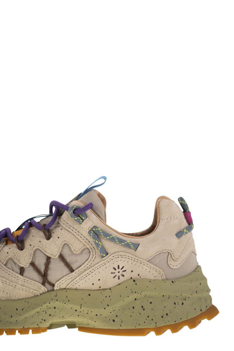Flower Mountain Yamabushi - Sneakers i mocka och tekniskt tyg
