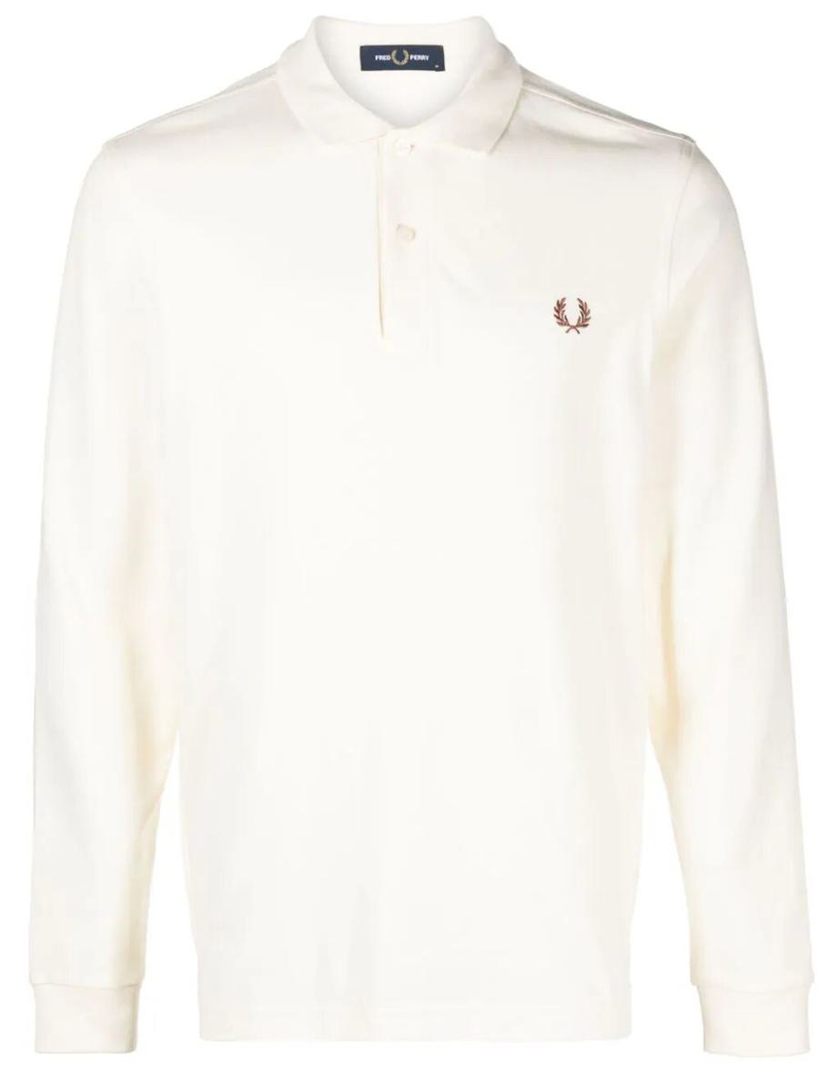 Fred Perry FP Långärmad Enfärgad Skjorta Kläder