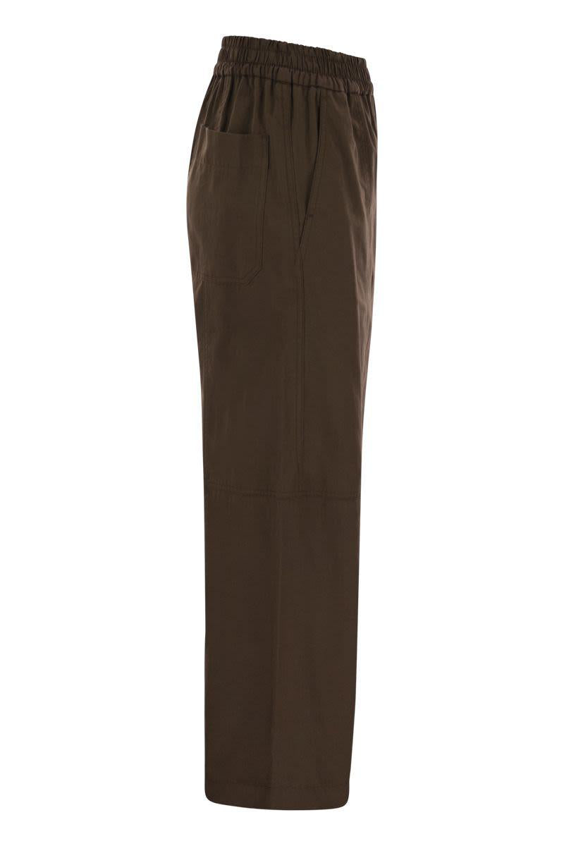 Weekend Max Mara Milva - Lösa bomullsbyxor