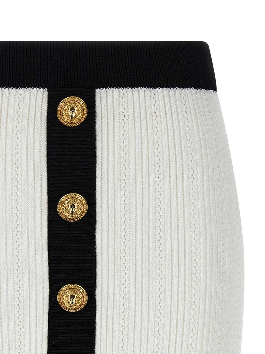 Balmain Tvåfärgad Minikjol