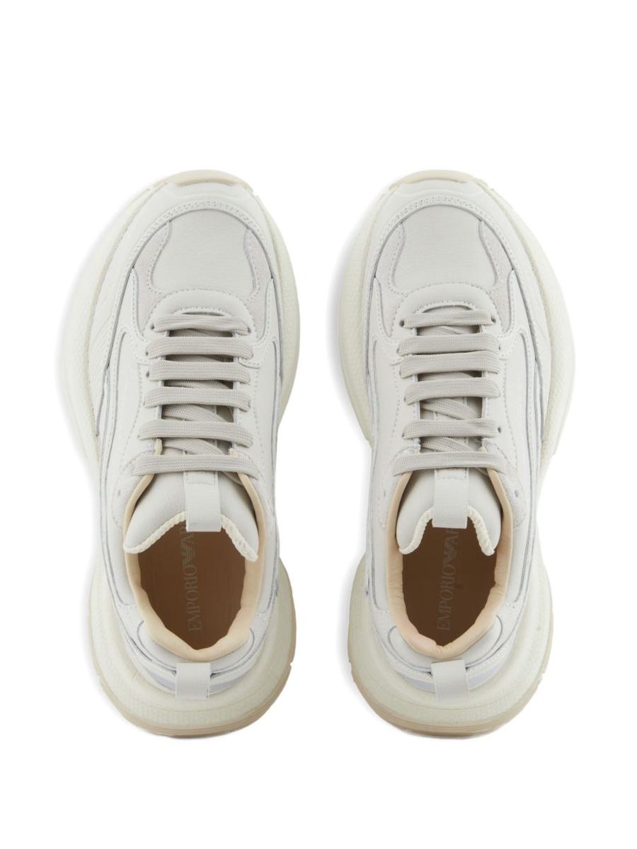 Emporio Armani Exklusiva Lädersneakers