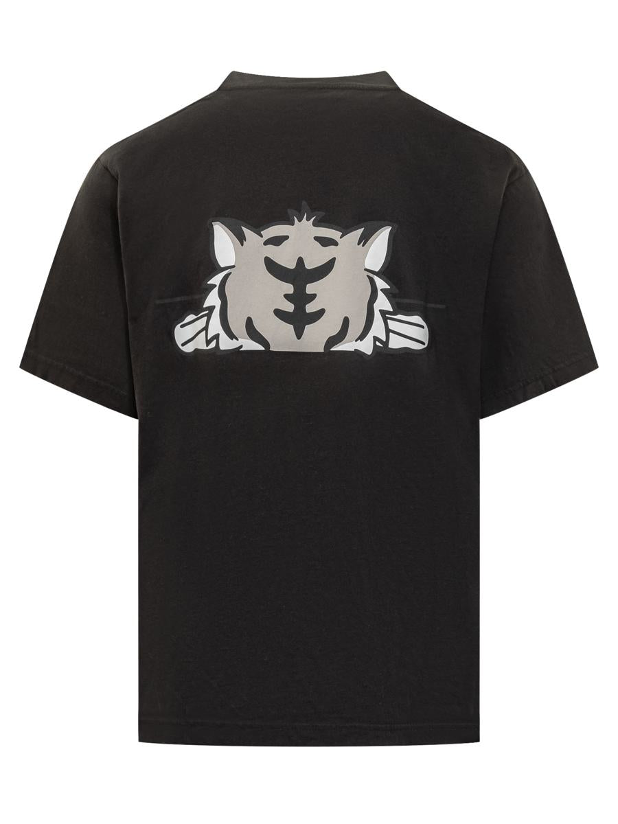 Kenzo Kenzo Herr Svart T-shirt Med Tigertryck