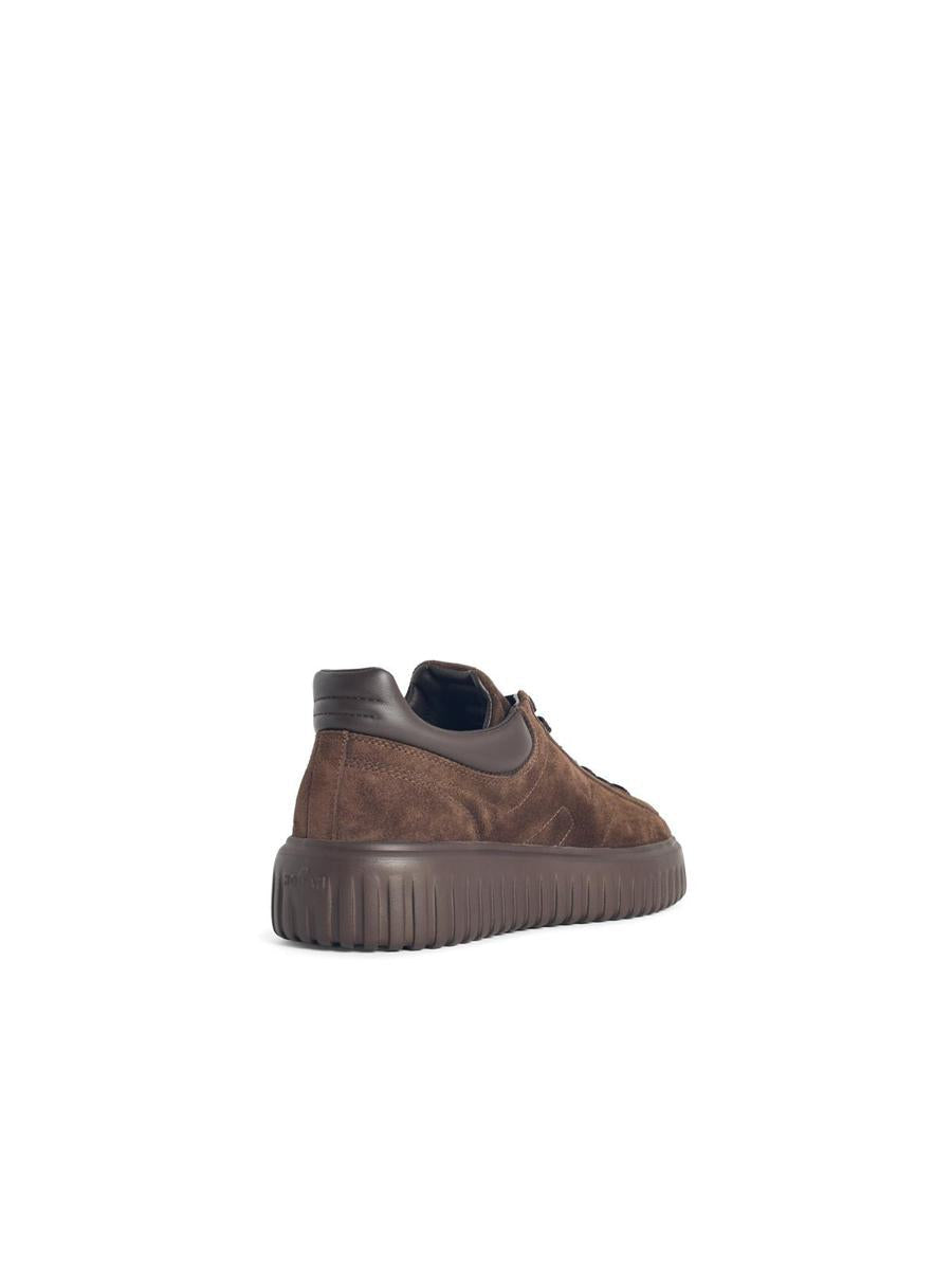 Hogan 'H-Stripes' Bruna Mockasneakers