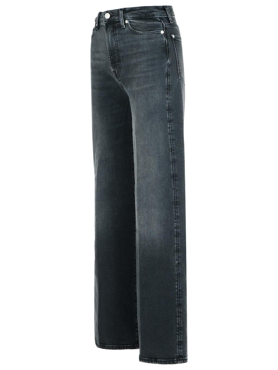 7 For All Mankind svarta jeans i bomullsblandning