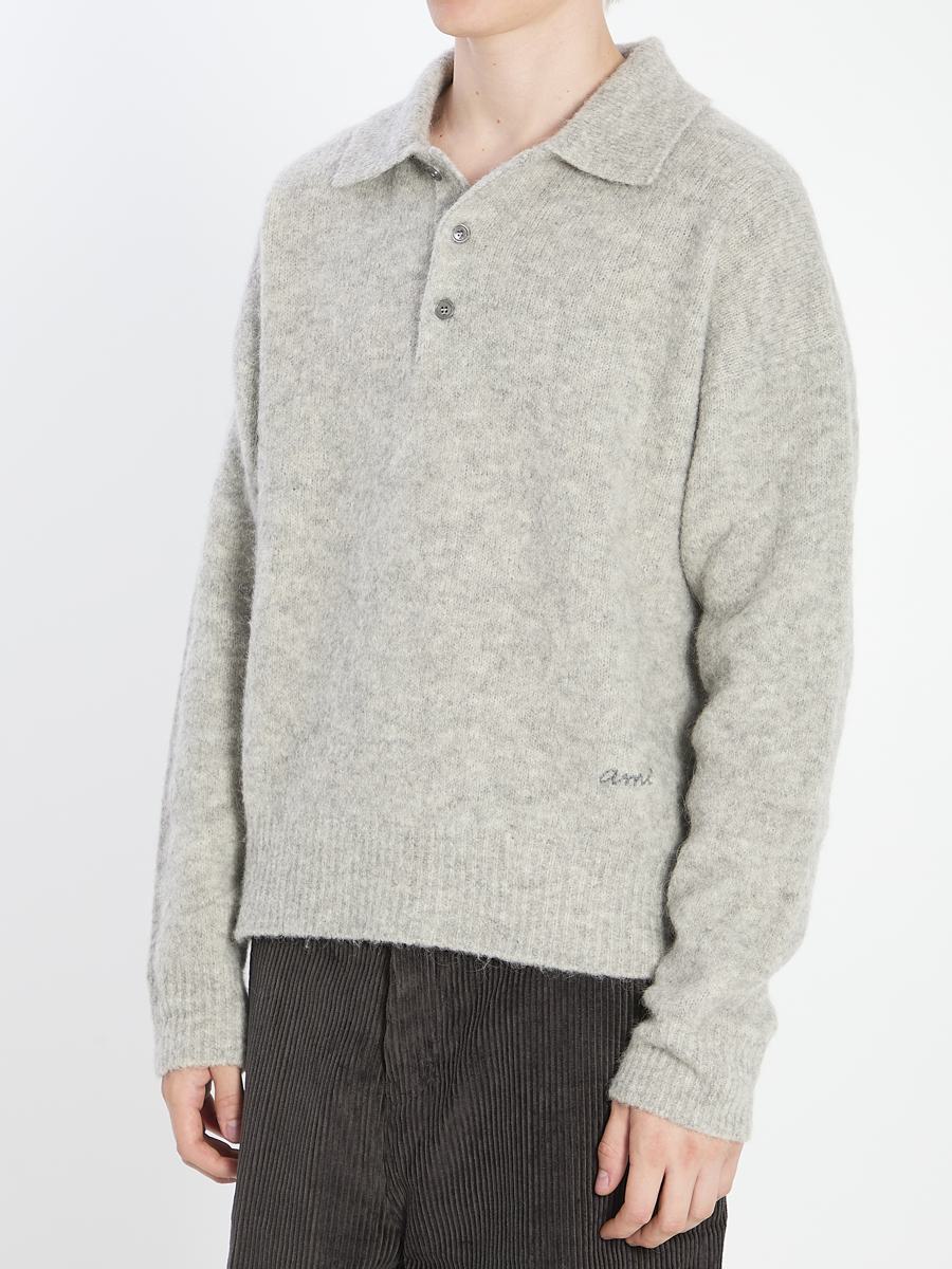 Polo i alpacka och ull