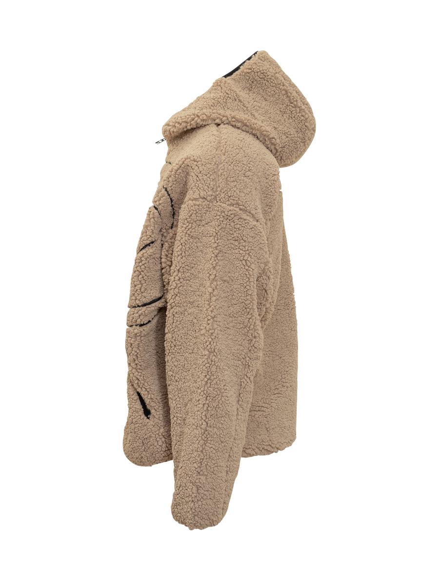 Diesel Diesel Herr Teddy Zip Logo Jacka Beige