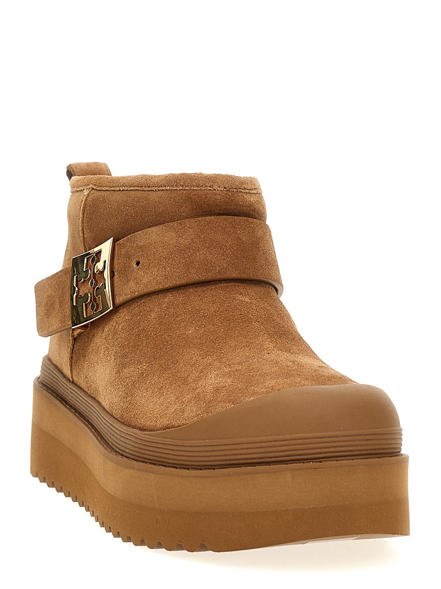 Tory Burch 'Mellow Shearling Platform' Ankelstövlar