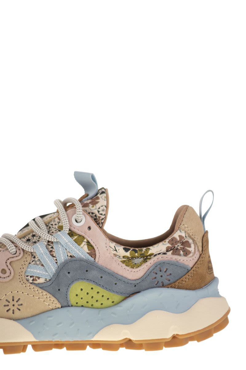 Flower Mountain Yamano 3 - Sneakers i mocka och tekniskt tyg