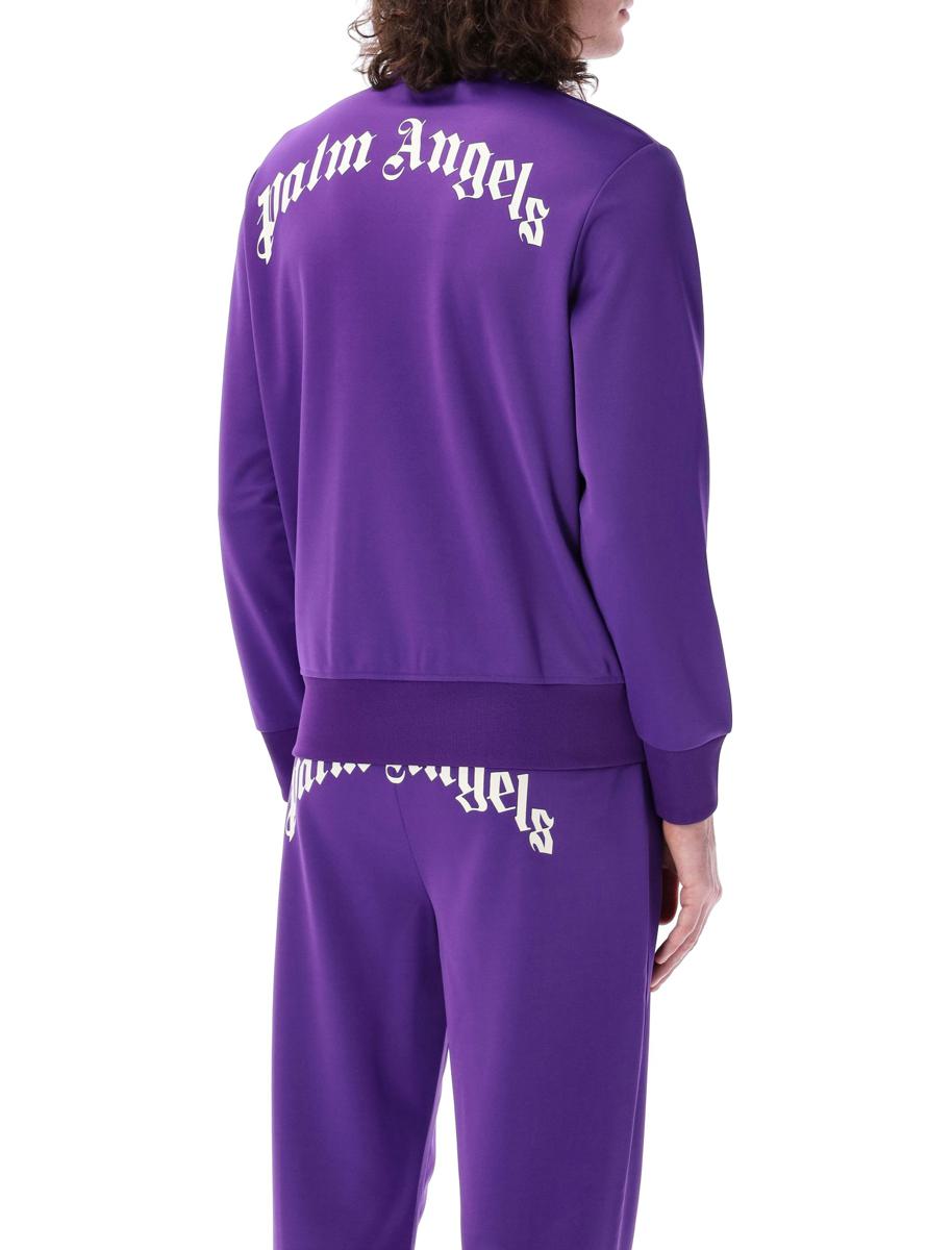Palm Angels Träningsjacka med böjd logotyp