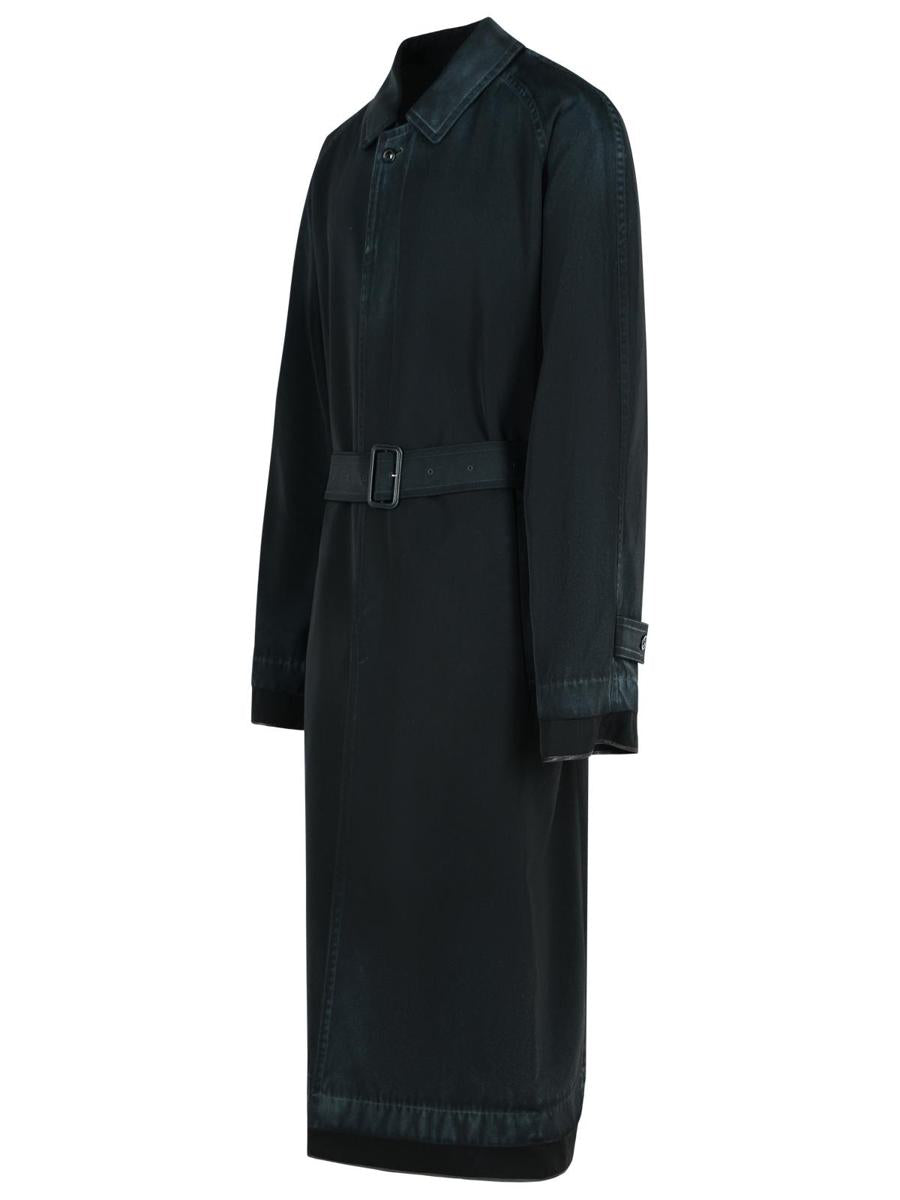 Maison Margiela svart trenchcoat i ull från Maison Margiela