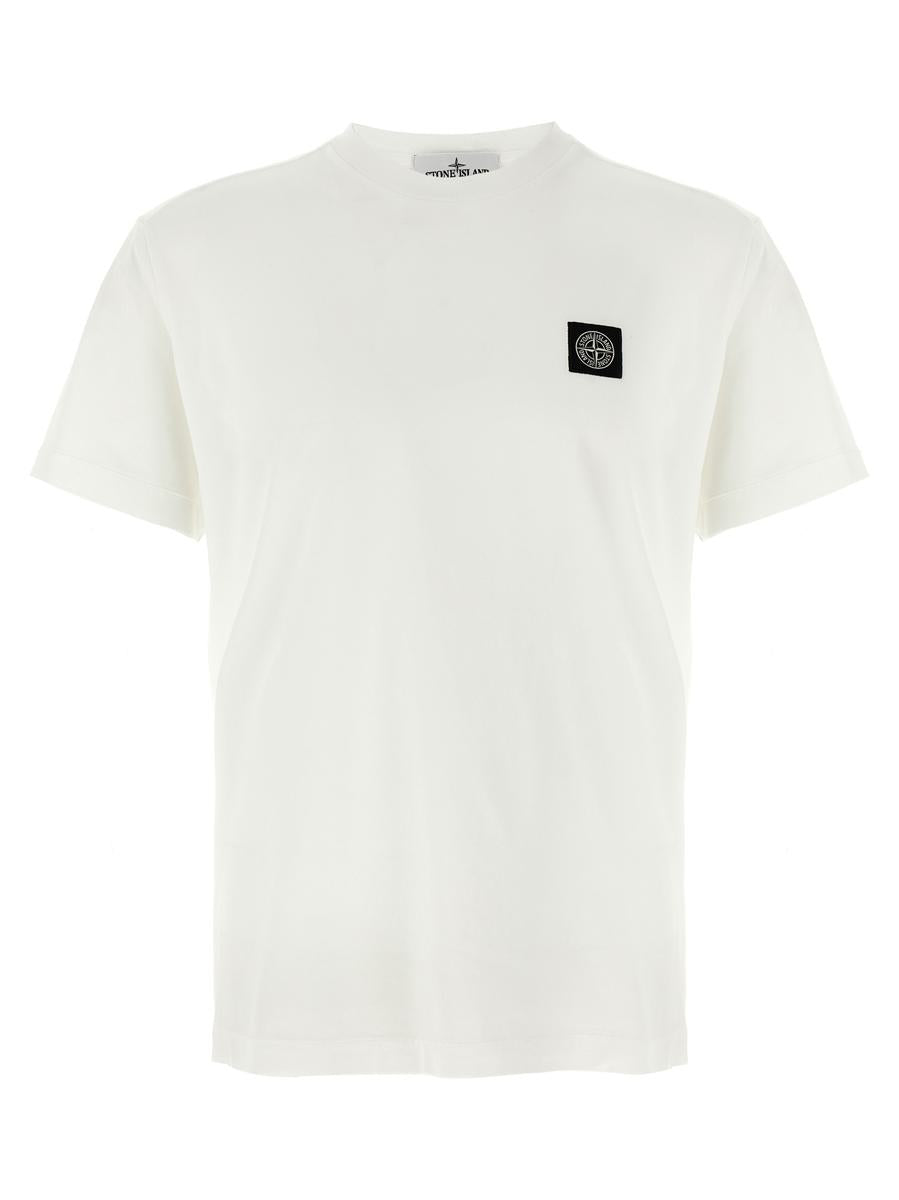 Stone Island-t-shirt med logotypmärke